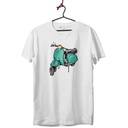 VESPA VERDE TRANSFER CAMISETA UNISEX