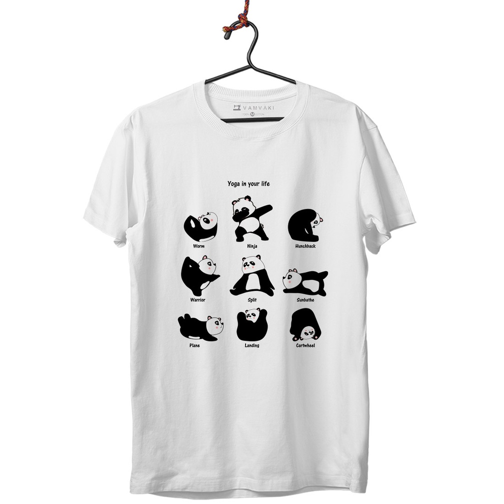 PANDAS YOGA CAMISETA UNISEX