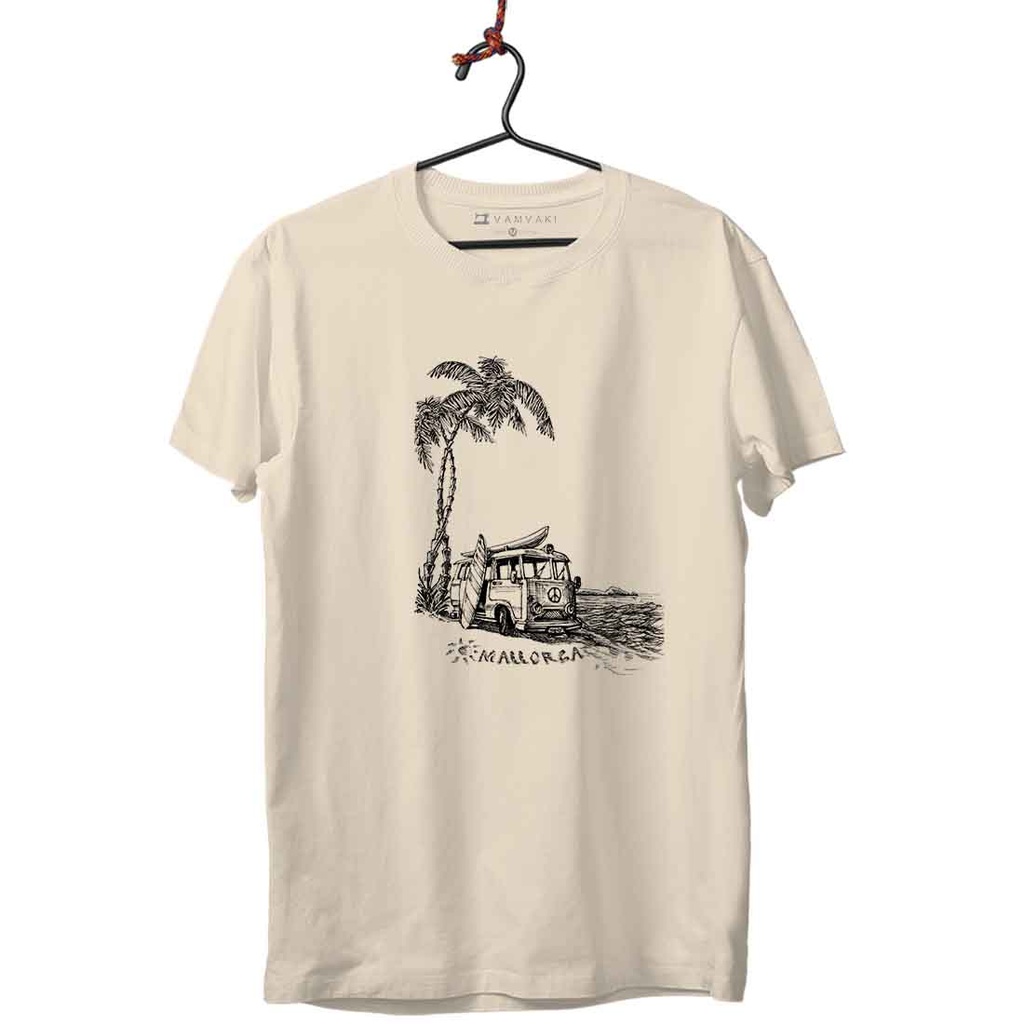 MALLORCA FURGO PALMERA CAMISETA UNISEX