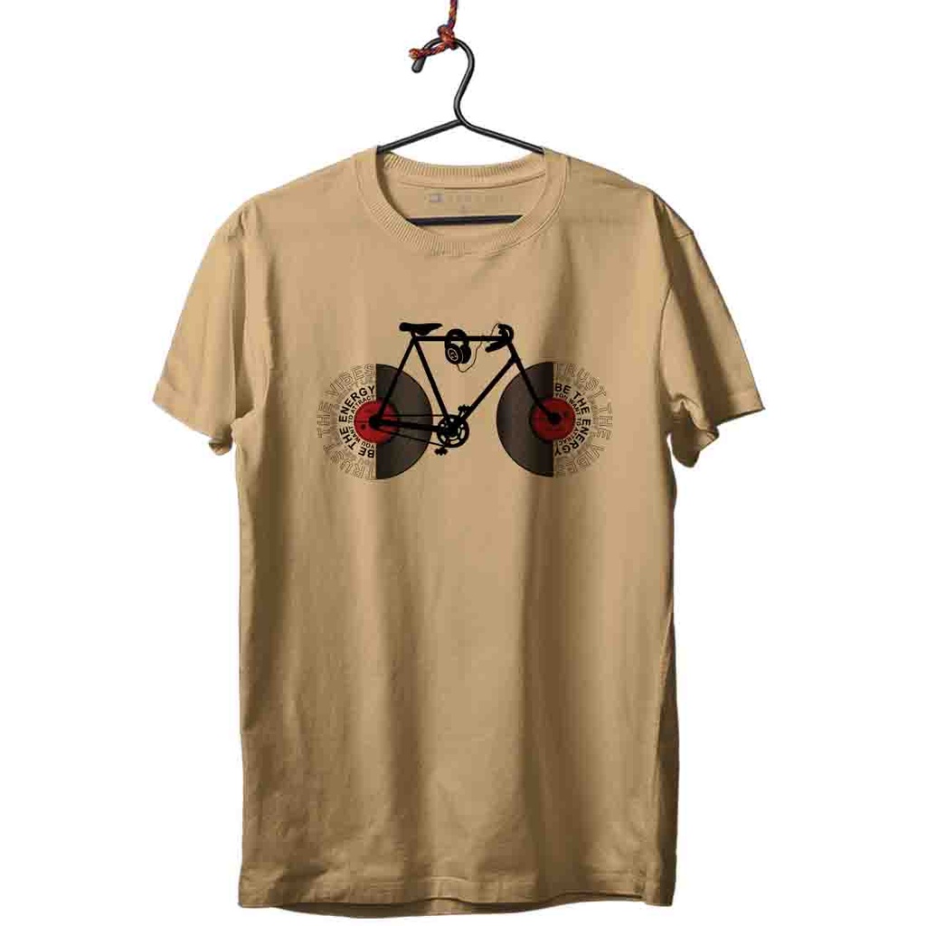 BICI DISCOS TEXTO SIN BCN TRANSFER CAMISETA UNISEX