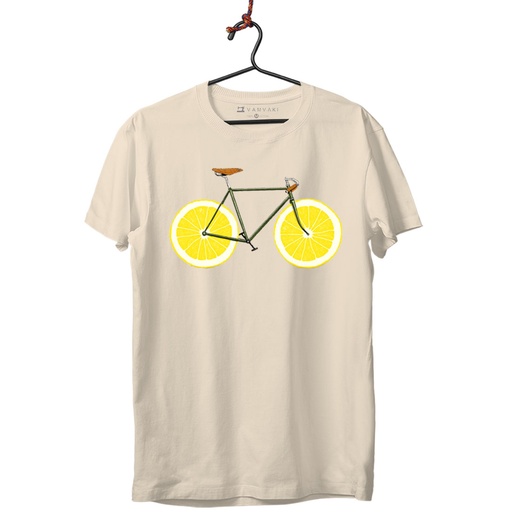 BICI LIMONES TRANSFER CAMISETA UNISEX (XS, Vintage Bl.)