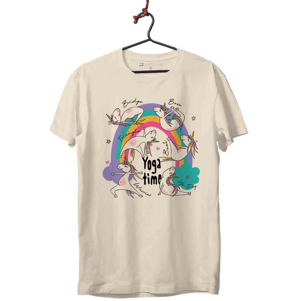 UNICORNIOS YOGA TIME CAMISETA UNISEX
