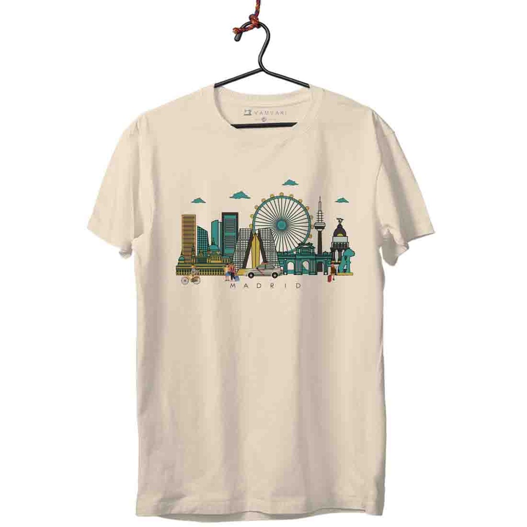 MADRID SKYLINE CAMISETA UNISEX