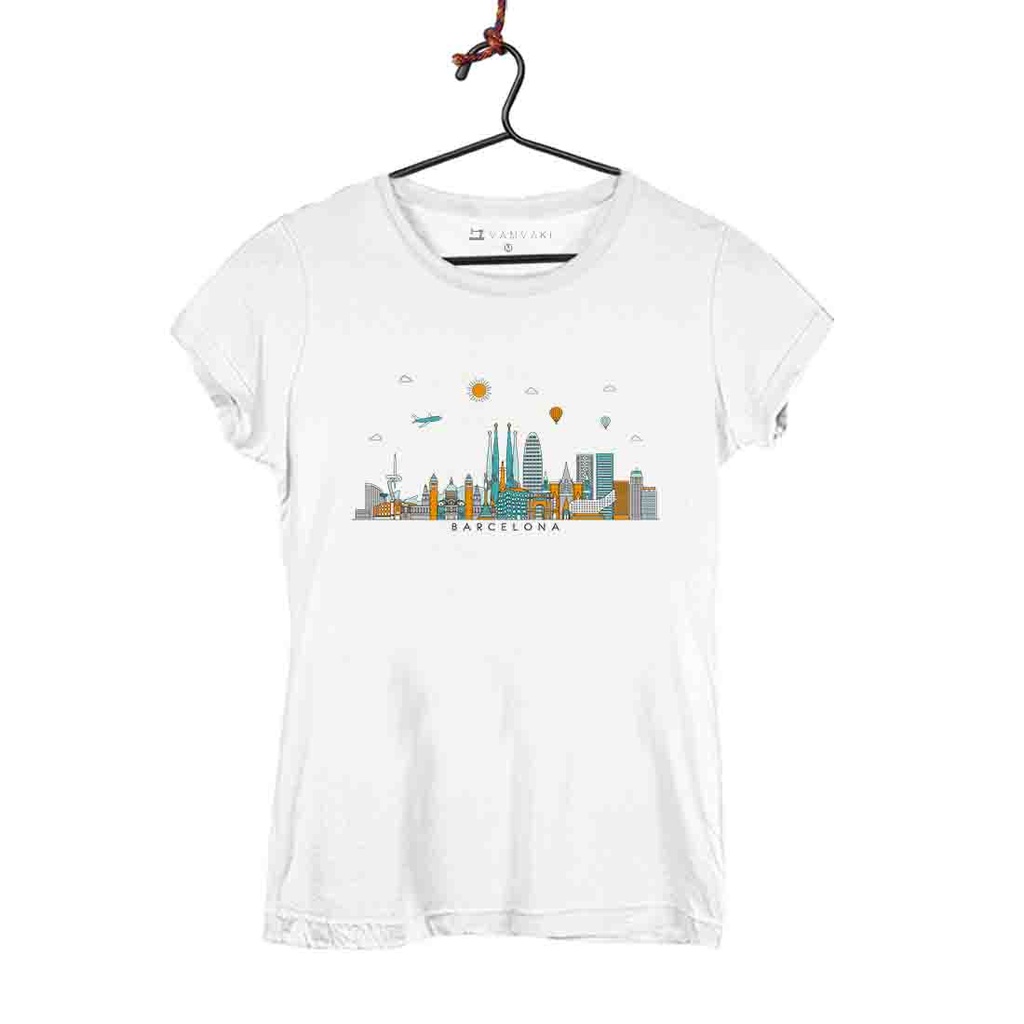 SKYLINE BCN TRANSFER CAMISETA OVERSIZE MUJER