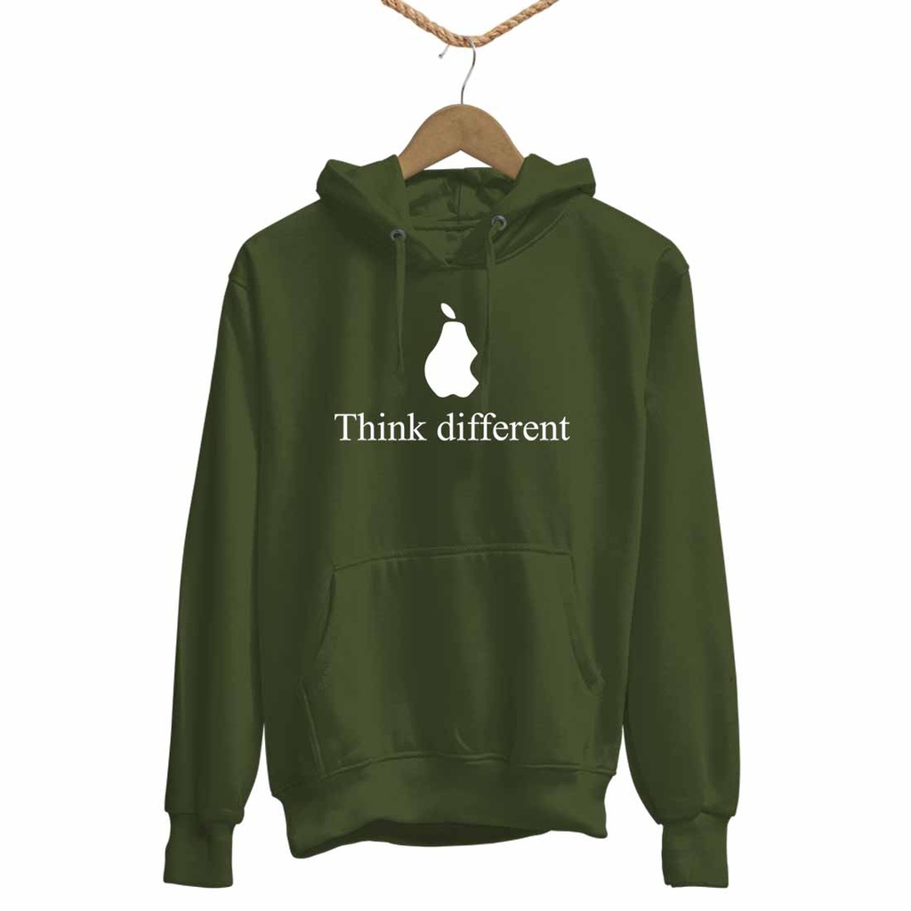 THINK DIFERENT BLANCO TRANSFER HOODIE UNISEX