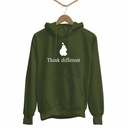 THINK DIFERENT BLANCO TRANSFER HOODIE UNISEX