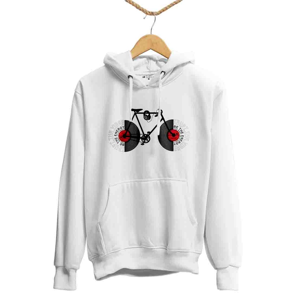BICI DISCOS TEXTO TRANSFER HOODIE UNISEX