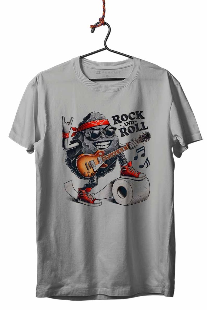 ROCK AND ROLL TRANSFER CAMISETA UNISEX