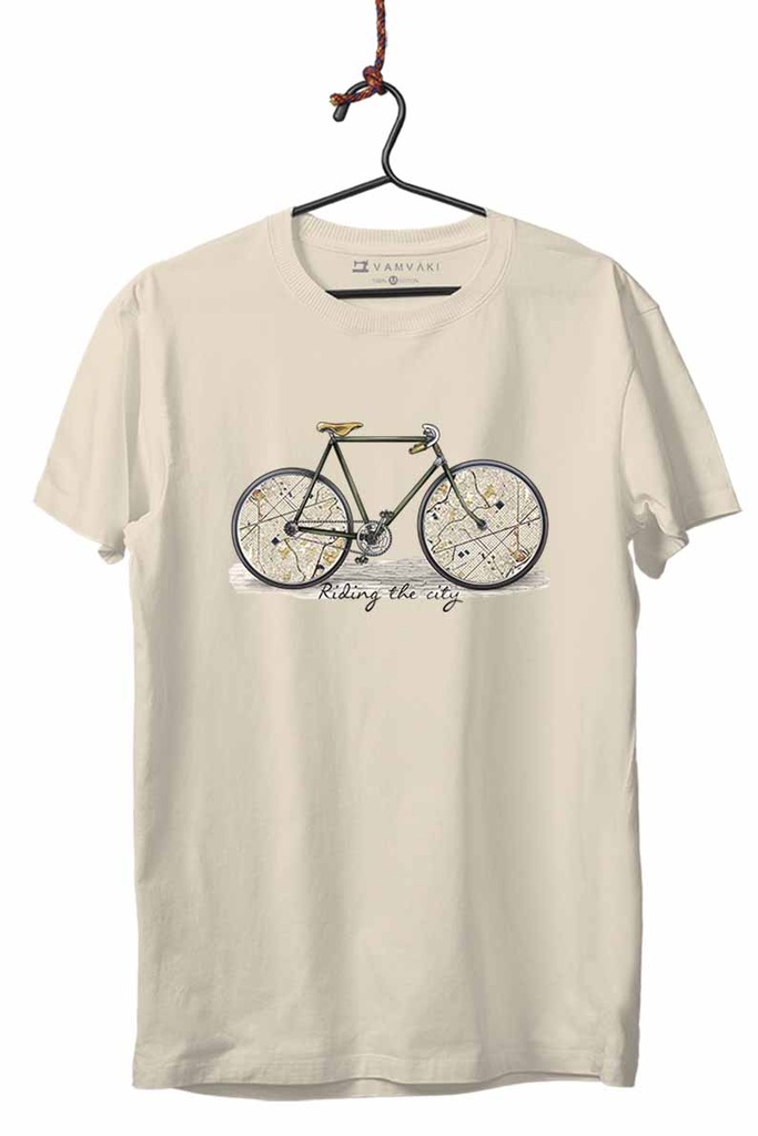 BICI MAPAS TRANSFER CAMISETA UNISEX