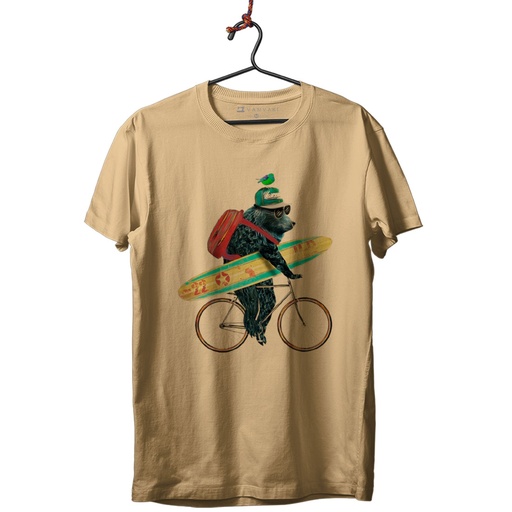 OSO SURFERO DIGI CAMISETA UNISEX (S, Vintage Bl.)